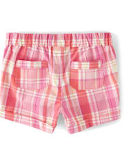 Short à carreaux brodés pour filles - Fairy Blossom