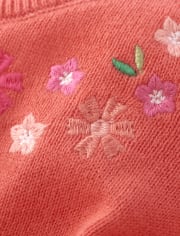 Girls Embroidered Cardigan - Fairy Blossom