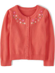 Girls Embroidered Cardigan - Fairy Blossom