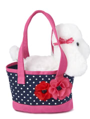 Girls Puppy Bag - Playful Poppies