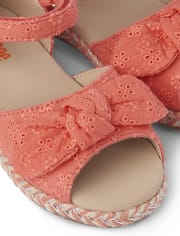 Girls Eyelet Espadrilles - Fairy Blossom