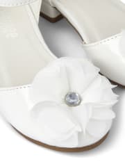 Girls Flower Low Heel Shoes - Spring Jubilee