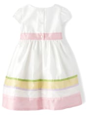 Gymboree, Girls Whisper Pink Border Striped Dress, Spring Jubilee  Collection, Easter • Spring • Church