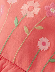 Girls Embroidered Peplum Top - Fairy Blossom