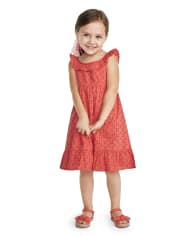 Robe à volants et œillets pour filles - Fleur de fée