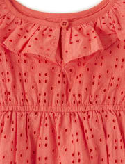 Robe à volants et œillets pour filles - Fleur de fée