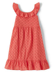 Robe à volants et œillets pour filles - Fleur de fée