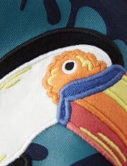Camiseta sin mangas con aplique de tucán para niño - Summer Safari