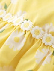 Robe fleurie pour filles - Marguerites ensoleillées