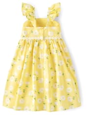 Robe fleurie pour filles - Marguerites ensoleillées
