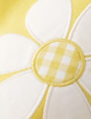 Top con peplum con apliques para niñas - Sunny Daisies