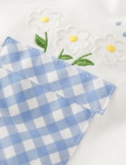 Top de jardín con apliques para niñas - Sunny Daisies