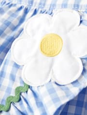 Falda pantalón vichy con volantes niña - Sunny Daisies