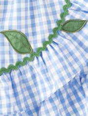 Falda pantalón vichy con volantes niña - Sunny Daisies