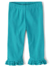 ruffle capri leggings