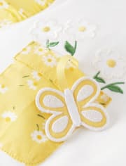 Top de maceta con apliques para niñas - Sunny Daisies