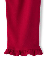 Girls Ruffle Capri Leggings - American Cutie