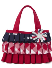 Girls Ruffle Bag - American Cutie