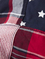 Boys Madras Chino Shorts - American Cutie