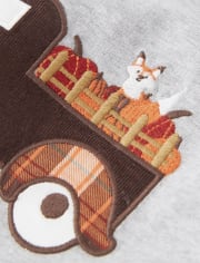 Top 2 en 1 con camión bordado para niño - Cosecha