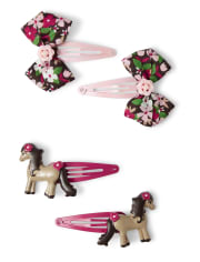 Girls Hair Clips - Pony Club