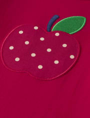 Girls Embroidered Tiered Dress - Candy Apple