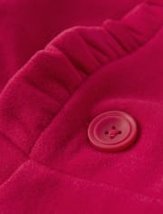 Girls Ruffle Jacket - Candy Apple