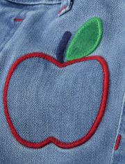 Jeans Bordados Niña - Candy Apple
