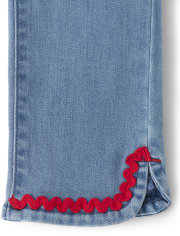 Jeans Bordados Niña - Candy Apple