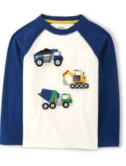 Camiseta de camiones Peek-A-Boo para niños - Demolition Dude