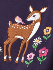 Haut de cerf brodé pour filles - Berry Cute