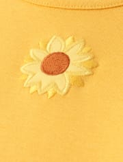 Girls Sunflower Top - Harvest
