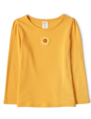 Girls Sunflower Top - Harvest