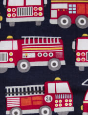 Pijama de 2 piezas de algodón Firetruck para niños - Gymmies