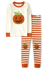 Boys Lil' Pumpkin Cotton 2-Piece Pajamas - Gymmies
