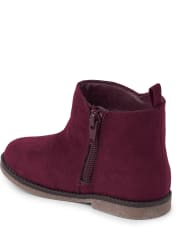 Girls Glitter Heart Booties - Winter Wonderland