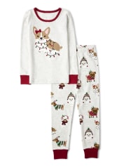 Gymboree Cozy Kitty12-18-24 mo Animal Print Leggings Gray White Holiday 13