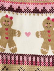 Girls Gingerbread Cotton 2-Piece Pajamas - Gymmies