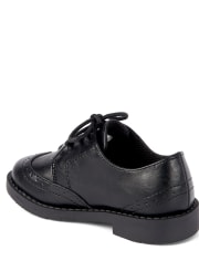 Boys Faux Leather Dress Shoes - Picture Perfect | Gymboree - BLACK