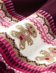 Girls Gingerbread Fairisle Sweater Skirt - Winter Wonderland