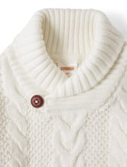 shawl neck sweatshirt