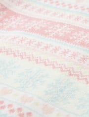 Robe pull Fairisle pour filles - Princesse des Neiges