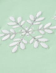 Vestido con capas de copo de nieve bordado para niñas - Princesa de nieve