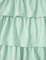 Vestido con capas de copo de nieve bordado para niñas - Princesa de nieve