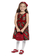 Girls Tartan Plaid Dress - Picture Perfect