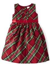 Girls Tartan Plaid Dress - Picture Perfect
