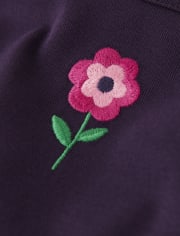 Girls Embroidered Flower Top - Every Day Play