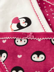 Pack de 3 calzoncillos de pingüino para niñas