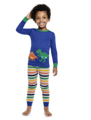 Pijama de 2 piezas de algodón Dino para niño - Gymmies