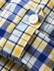 Chemise boutonnée à carreaux pour garçons - Lil Champ